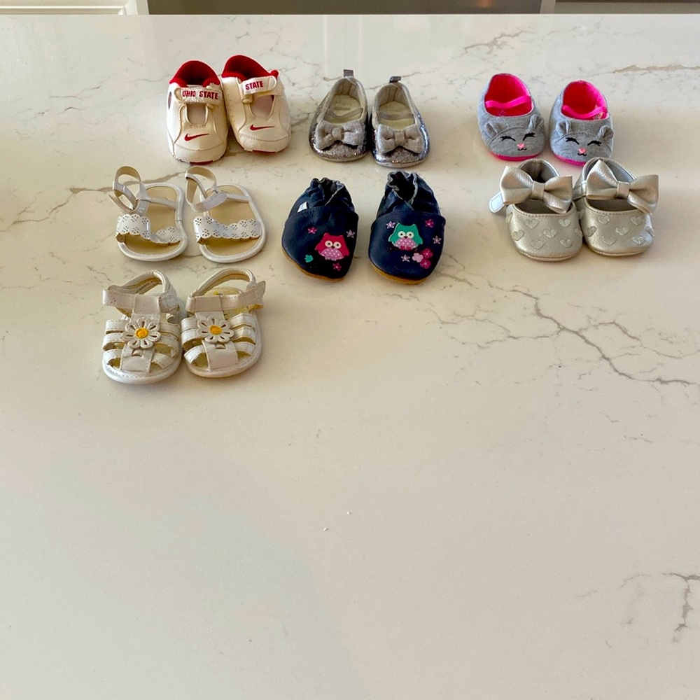 Baby girl bundle of shoes
